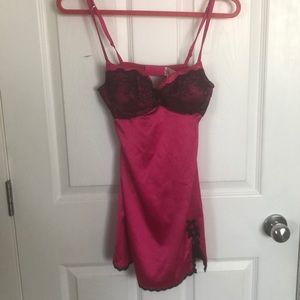 LaSENZA pink & black lingerie dress